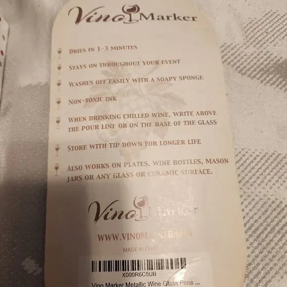 Wine Accessory Kit. Pens, 5 stoppers, towel. NEW. Perfect gift or accessory!‎ - Picture 6 of 7